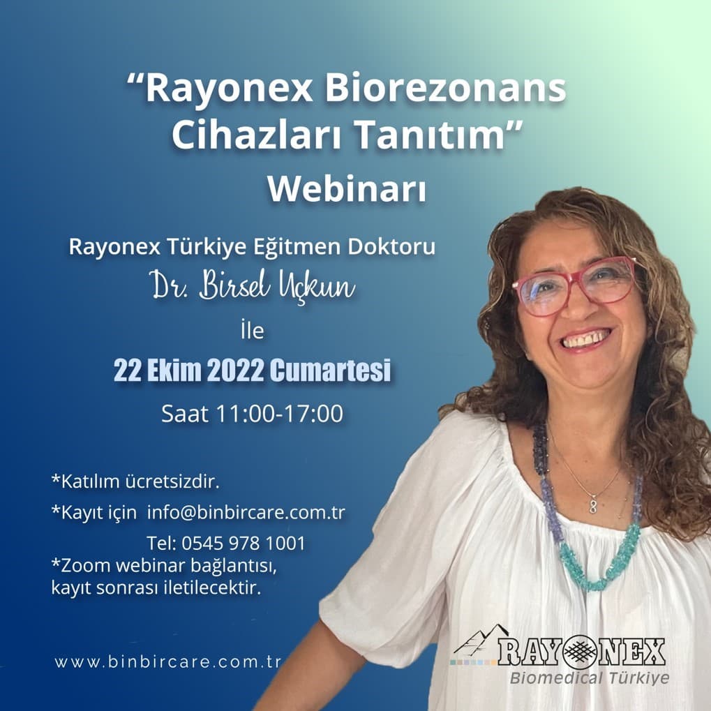 Dr. Birsel Uçkun ile Rayonex Bioreozonans Cihazları Tanıtım Semineri etkinlik görseli