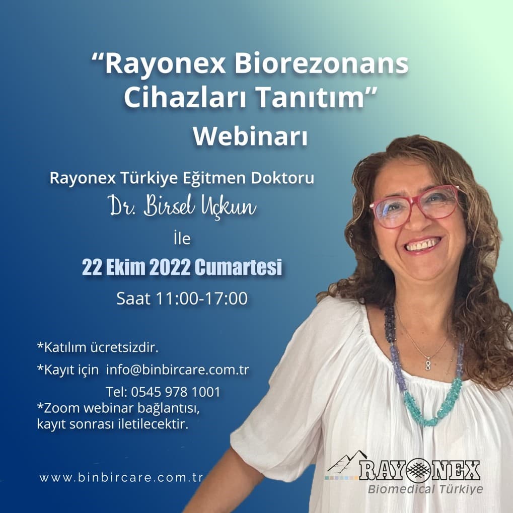 Dr. Birsel Uçkun ile Rayonex Bioreozonans Cihazları Tanıtım Semineri etkinlik resmi